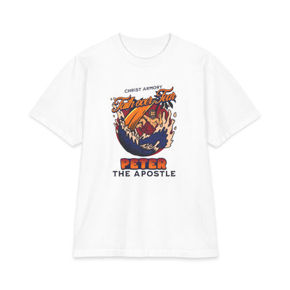 Scripture Back : Peter Surfer Max Heavyweight Isaiah 43-2 Tee
