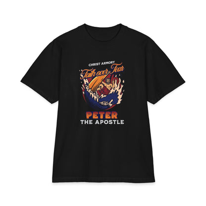 Scripture Back : Peter Surfer Max Heavyweight Isaiah 43-2 Tee