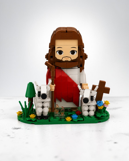 Jesus & Two Lambs